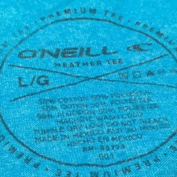 MENS O'NEILL SHIRT LARGE SURF SKATE BLUE - Picture 5 of 6
